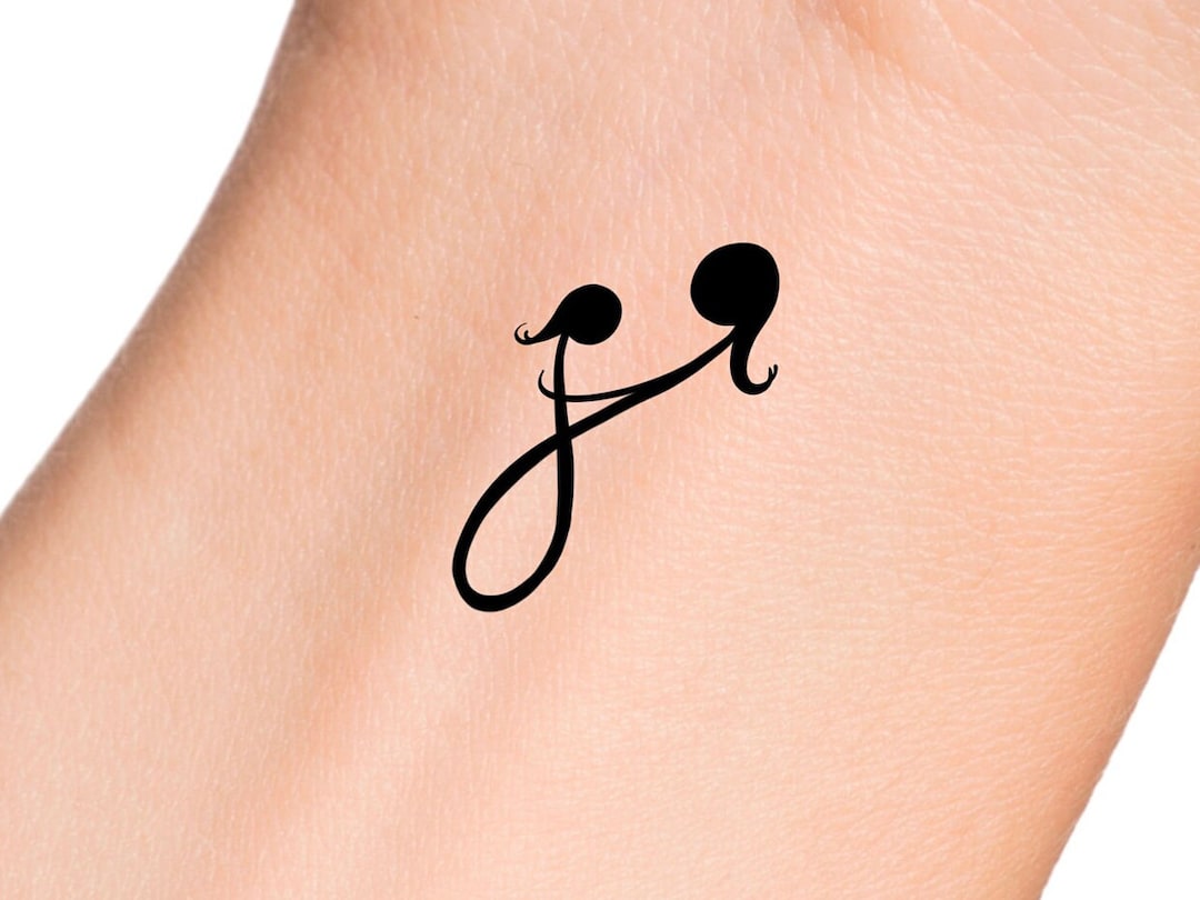 Mother Daughter Symbol Temporary Tattoo Etsy