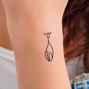 Giraffe Temporary Tattoo