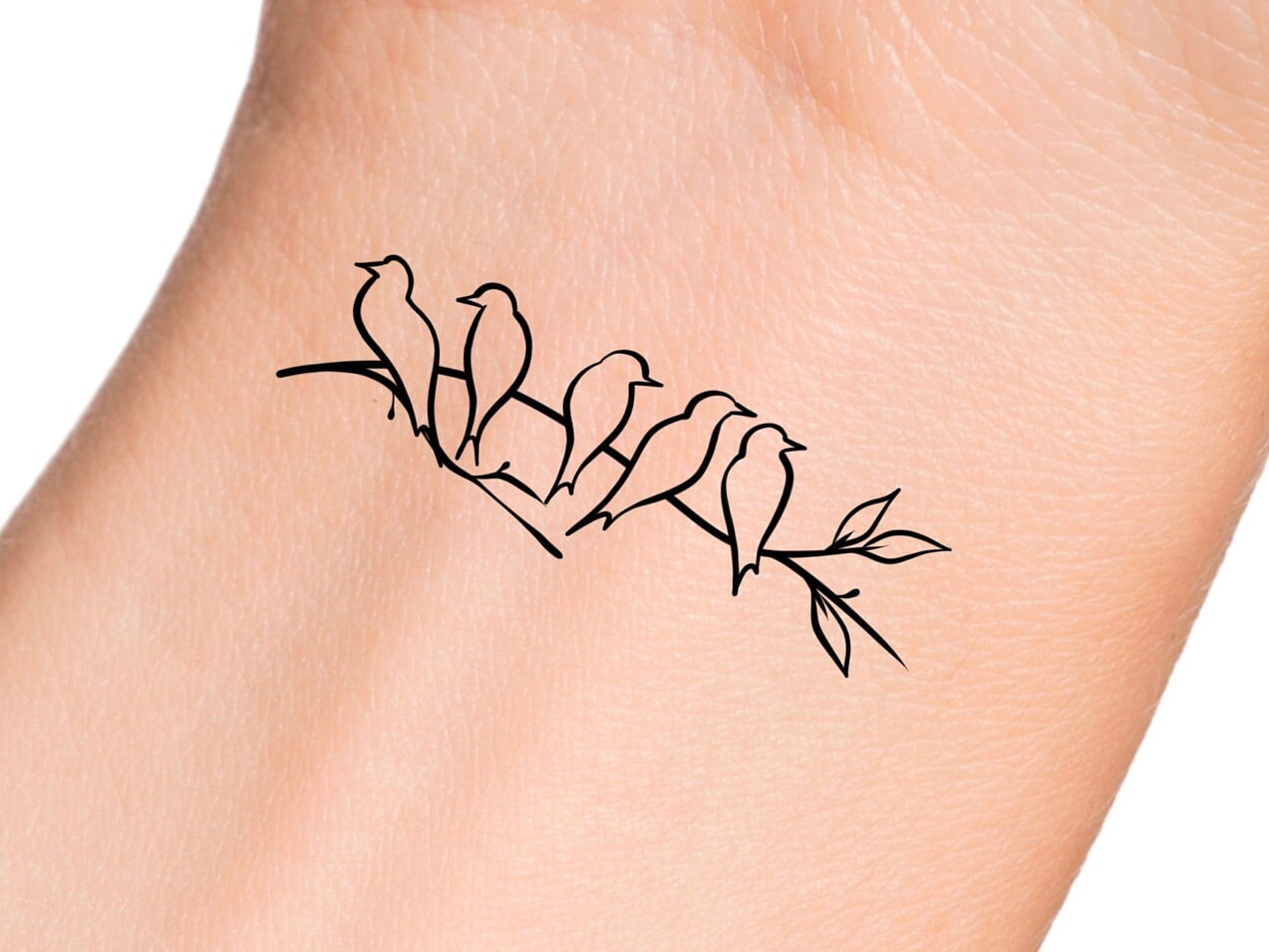 Bird On Branch Tattoo