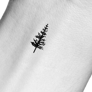 Little Pine Tree Temporary Tattoo