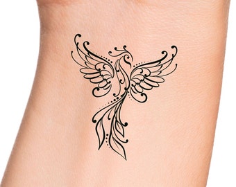 Phoenix Temporary Tattoo / Still I Rise Phoenix