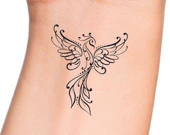 Phoenix Temporary Tattoo / Still I Rise Phoenix