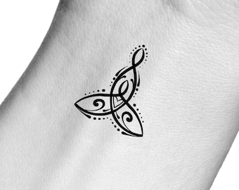 Mother Daughter Symbol Temporary Tattoo / mother child symbol tattoo