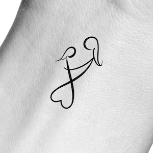 Mother Daughter Temporary Tattoo