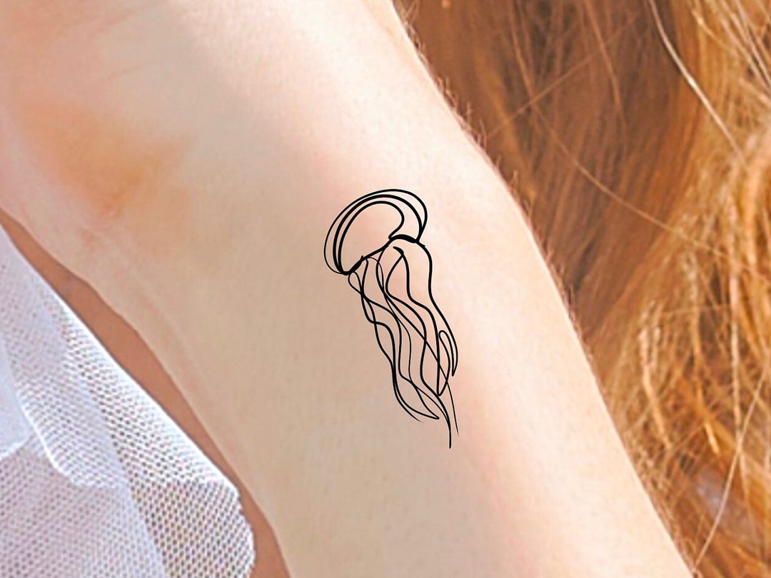 Qualle temporäres Tattoo - Etsy.de