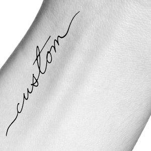 Custom Name Temporary Tattoo / custom words tattoo