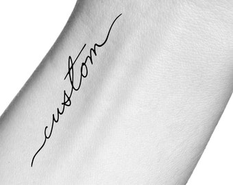 Custom Name Temporary Tattoo / custom words tattoo