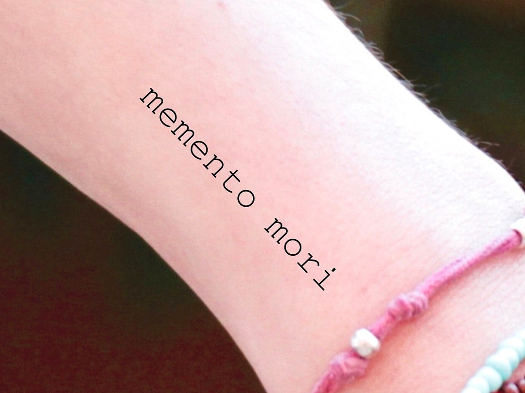 Memento Mori Temporary Tattoo - Etsy