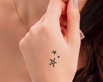 Stars Temporary Tattoo