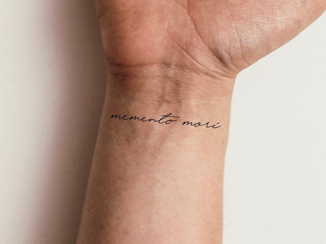 Memento Mori Temporary Tattoo - Etsy