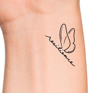 Resilience Butterfly Temporary Tattoo