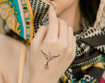 Phoenix Temporary Tattoo