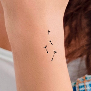 Dandelion Seeds Temporary Tattoo