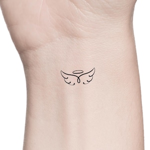 Little Angel Wings Temporary Tattoo - Religious Tattoo