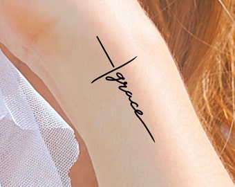 Cross Tattoo - Etsy Cross Tattoo - Etsy