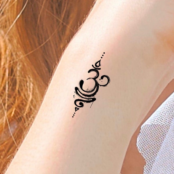 Breathe Sanskrit Temporary Tattoo / zen tattoo / just breathe