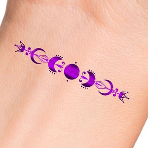 Moon Phases Temporary Tattoo