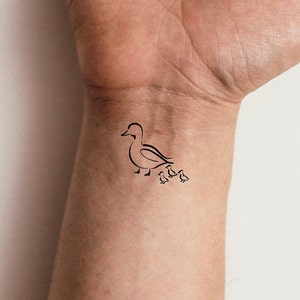 18 Cute Duck Tattoos Ideas