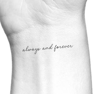 Always and Forever Temporary Tattoo