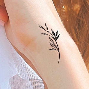 Leaves Branch Temporary Tattoo