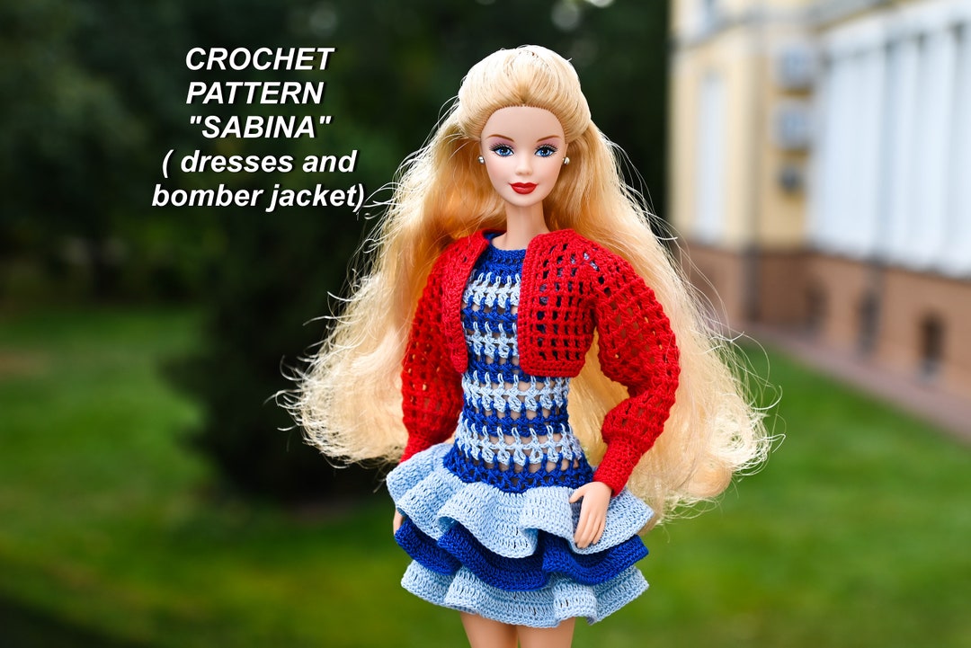 Crochet Pattern crochet-pattern-sabina-for-barbie-dolls-crochet-barbies-dress-in-english-etsy