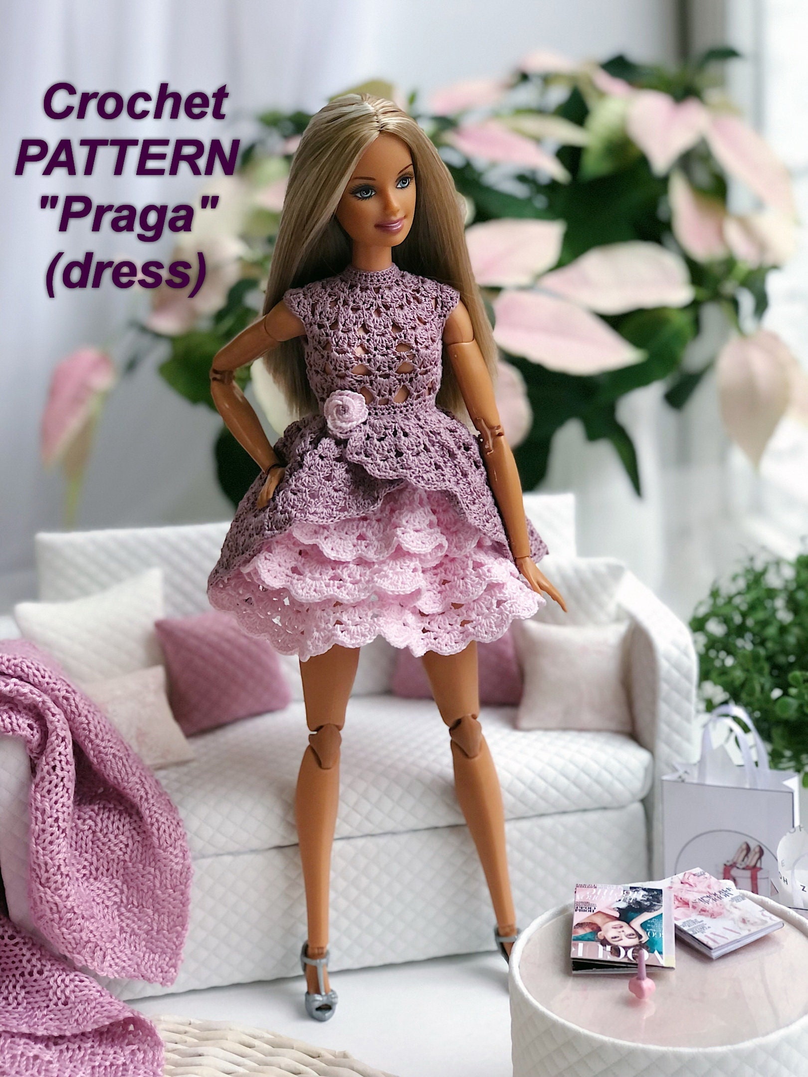 PDF Sewing Pattern Underwear Bikinis, Bra, Pants, Bust for Made to Move  Barbie Original Fashion Dolls -  UK
