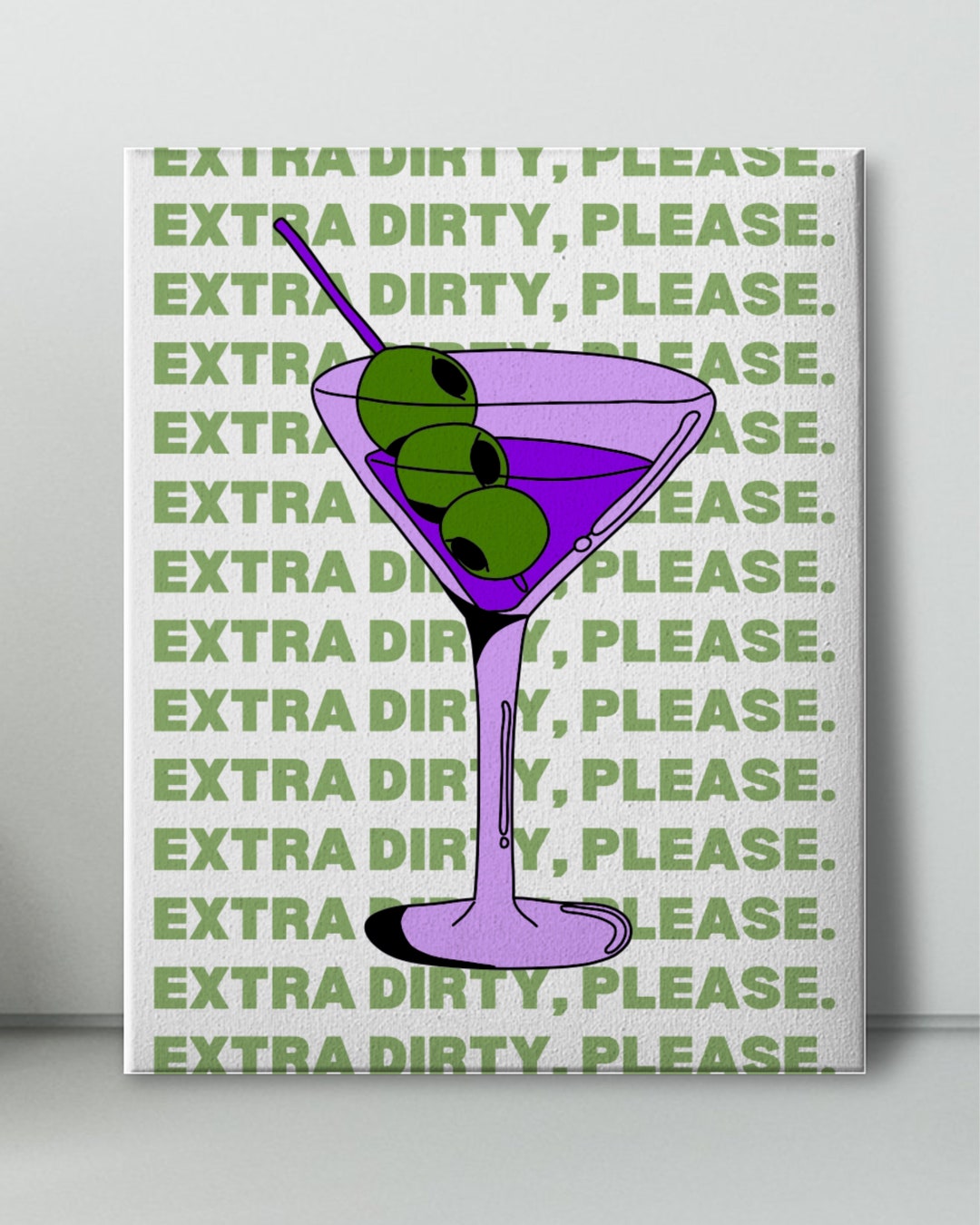 Dirty Martini Art Deco Downloadable Print Etsy