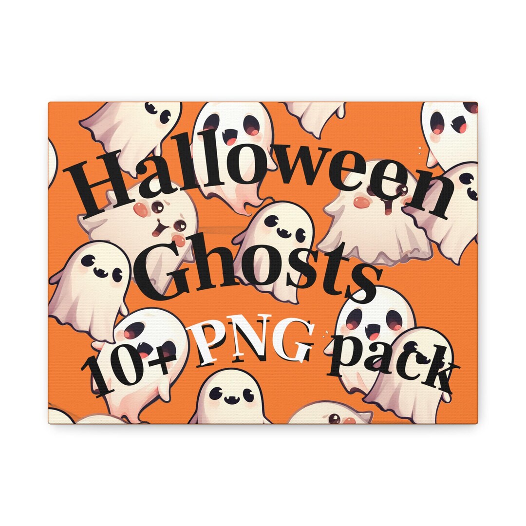 Cute Halloween PNG Ghost Bundle | 10+ High‑res Spooky Clipart Files for ...