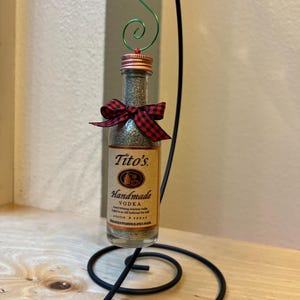 Mini Liquor Bottle Ornament - Tito’s Vodka