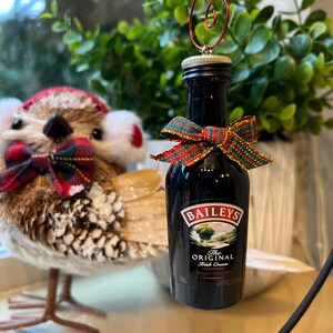 Mini Liquor Bottle Ornament - Baileys