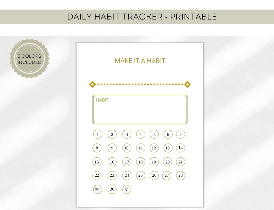 Habit Tracker | Daily Habit Tracker | Goal Planner | Goal Log | Routine ...