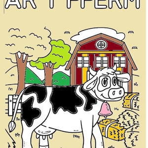 Ar y fferm colouring
