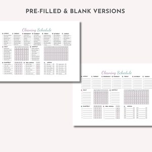 Editable Cleaning Schedule, Cleaning Planner, Fillable PDF Planner ...