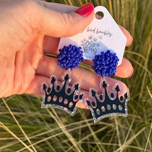 Custom Design Spirit Earrings • 2 Colors Acrylic • Team Earrings • Game Day