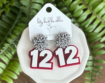Custom • Number Earrings • Jersey Number • Personalized