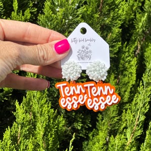 Tennessee Earrings • Game Day • Spirit Earrings