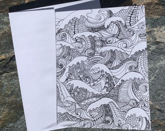 Encouraging Wave “self-care” Greeting Card