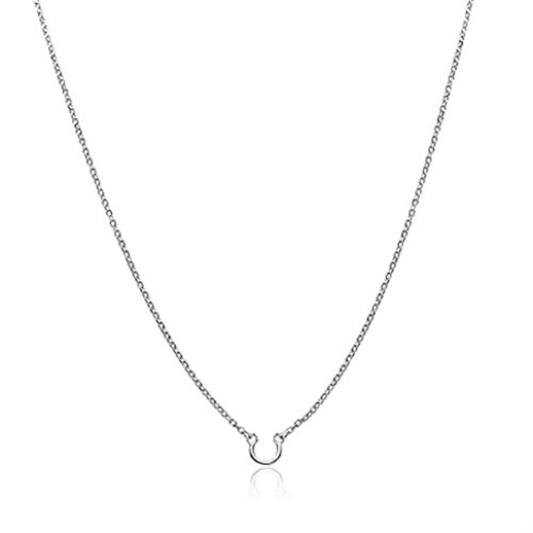 14K Solid Gold, 925 Rhodium Plated or Gold Vermeil Cable Chain Necklace