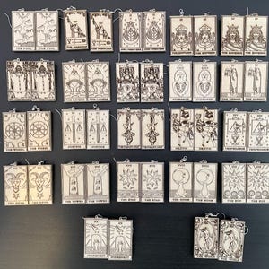 Brincos de Cartas de Tarô Arcanos Maiores