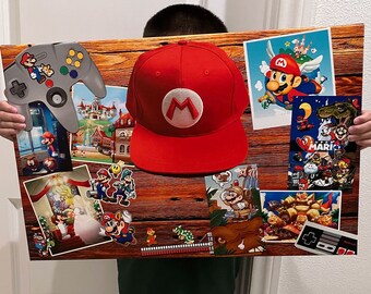 Canvas Print: Mario History Board