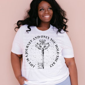 Key to Life T-Shirt, Cute Saying Shirt, Key to the future, You hold the key, Whimsical shirt, Mental Health, Vintage Key