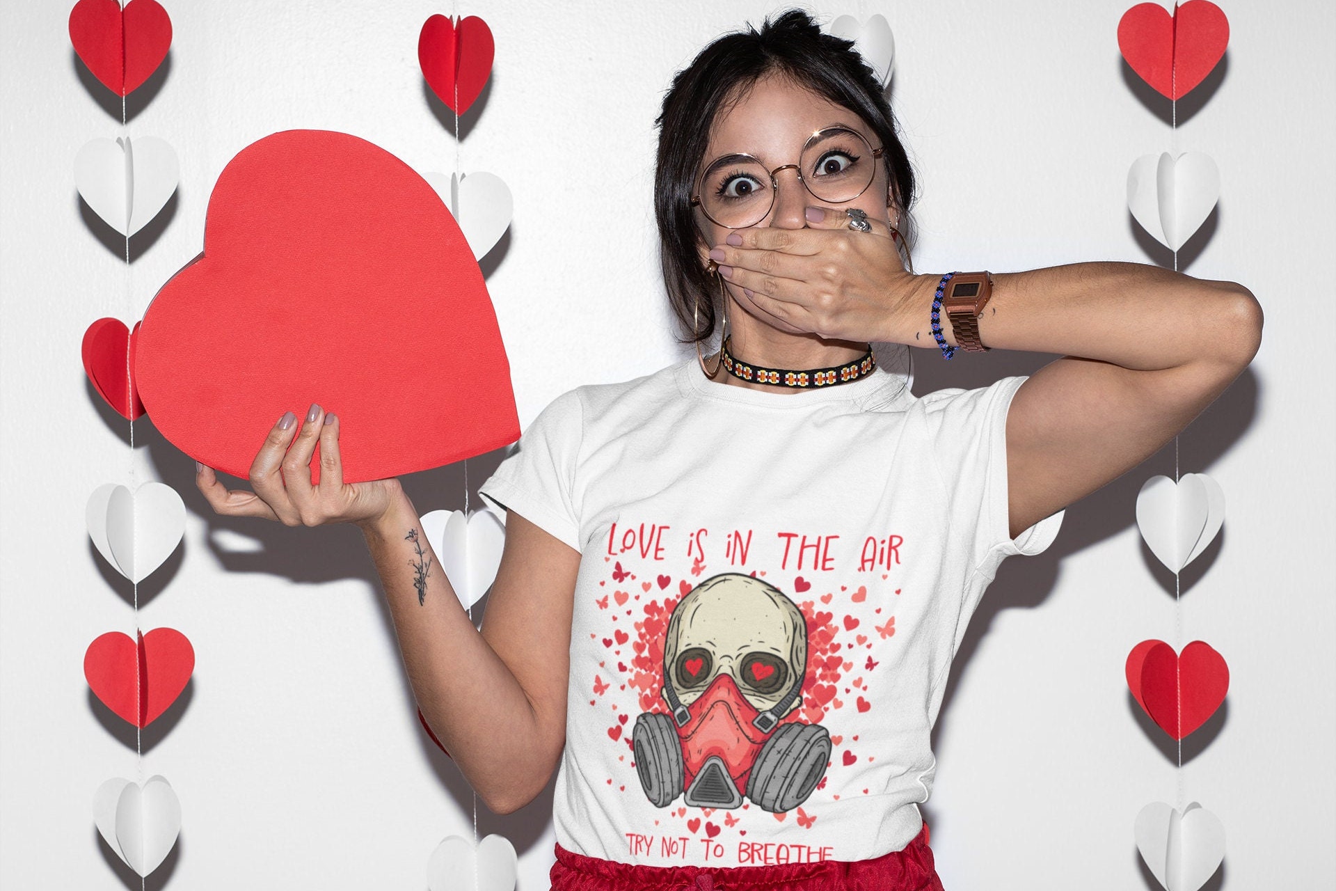 Love is in the Air Try Not to Breathe Digital Download PNG - Etsy