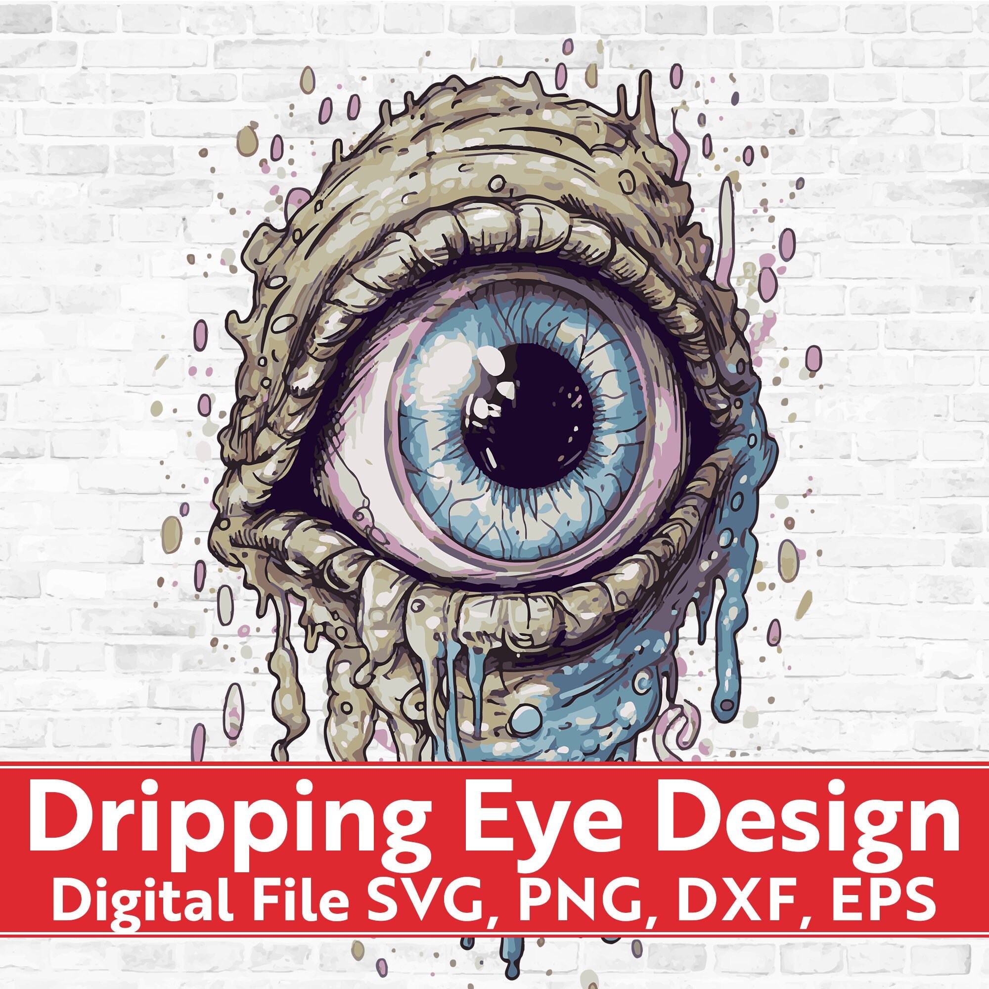 Eyeball Drip - Eyeball Horror - Sticker