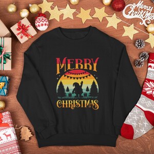 Retro Christmas Sweater, Unisex Vintage Christmas Sweater, Xmas Sweatshirt Gift Idea, Christmas Sweater Gift, Gift Idea Sweater