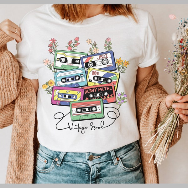 Vintage Soul Shirt, Kassetten Shirt, 80er Vintage Shirt, Geburtstagsshirt, Retro Style Shirt, 80s Lover Shirt, 80er Jahre Party Shirt, 80s