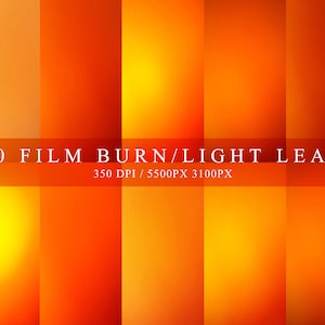 Film Burns - Light Leaks / Overlay Photoshop / Vintage Film / Lens Flare / Photo Burn / Download