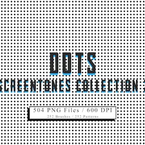 Screentones Collection 2 - Dots / Photoshop Patterns / Photoshop Brushes / Art Tools / Digital Screentones / Printable
