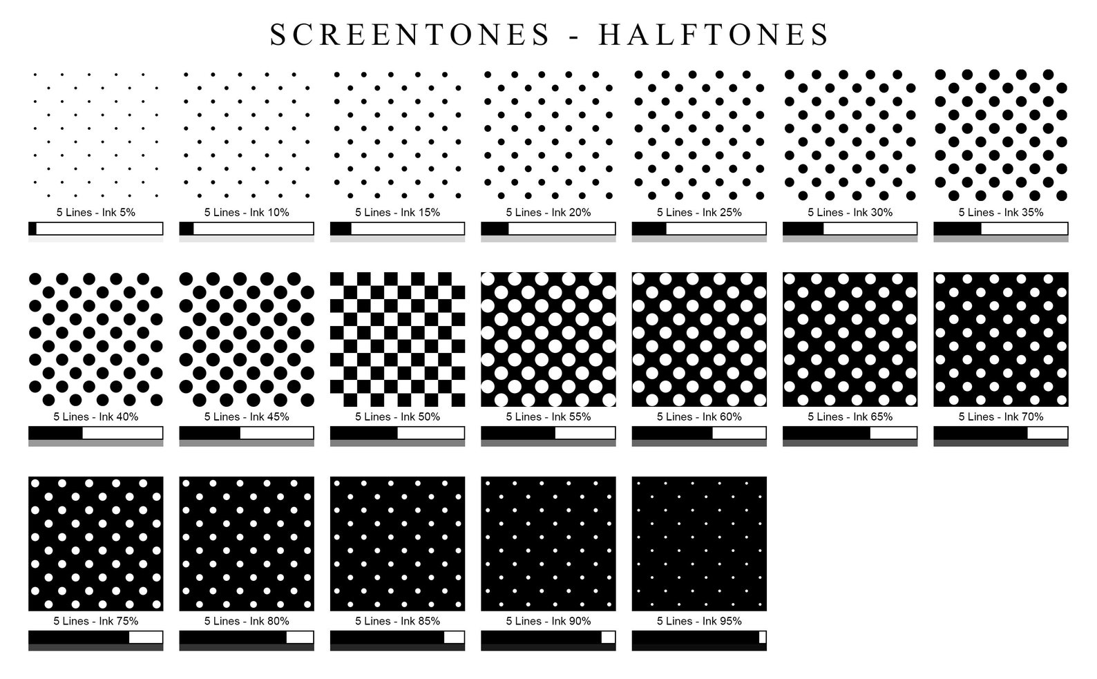 Screentones Collection 1 Halftones / Patterns /