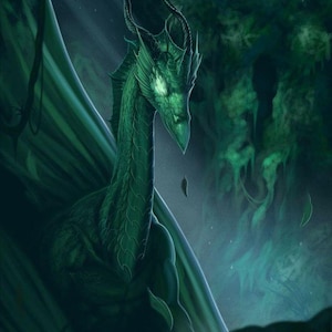 Sapphire dragon  living entity companion spirit