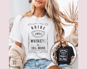 Personalized Bachelorette Party Shirt | Bride Squad Matching Tee | Bride Tribe Shirt | Custom Bach Party Shirts for Bridesmaids